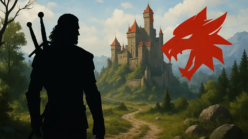 Геральт из Ривии, изображение к анонсу дополнения The Witcher 3 и связи с Witcher 4.
