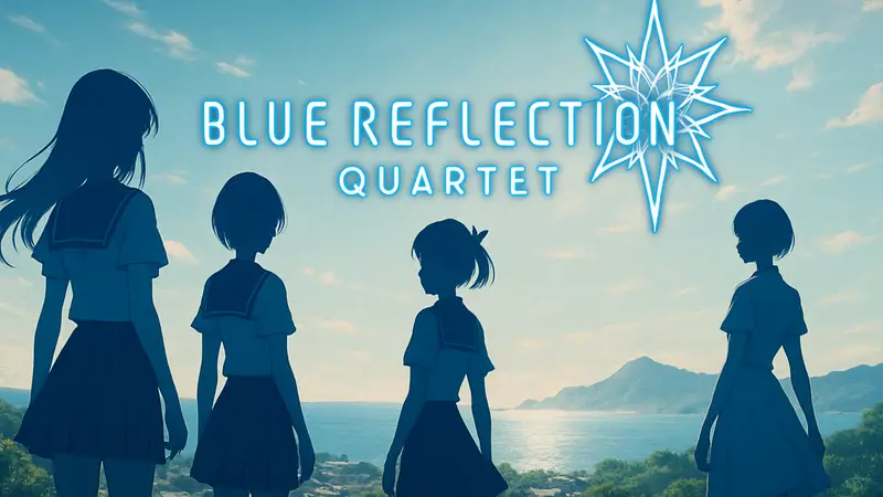 Логотип Blue Reflection Quartet, сборник игр Koei Tecmo для Switch, PS5, ПК