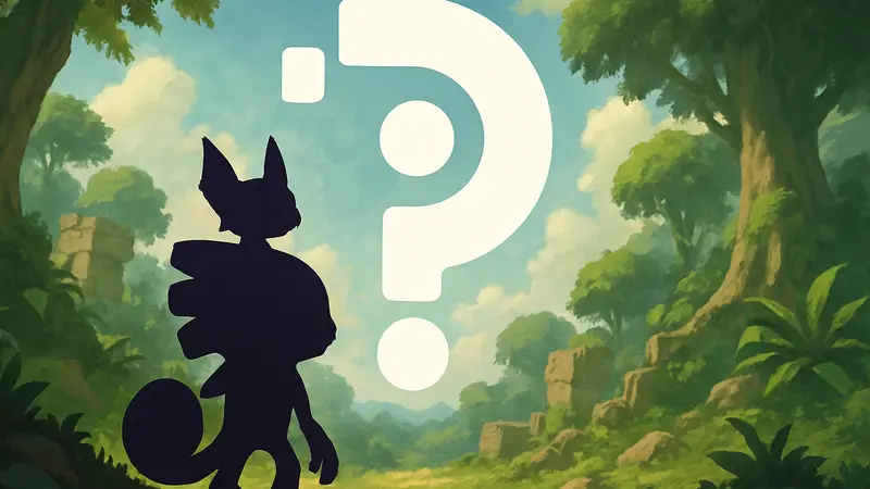 Логотип Playtonic Games, стилизованный под вопросительный знак, окруженный персонажами Yooka-Laylee.