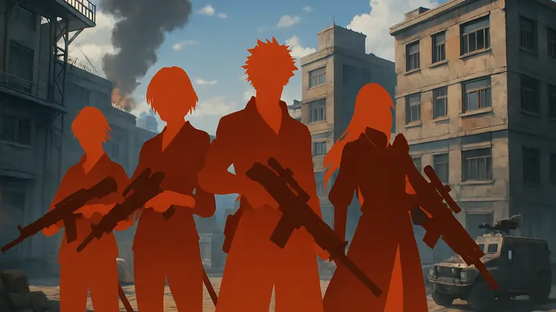 Персонажи аниме Bleach в стиле шутера Blood Strike на рекламном постере новой коллаборации.
