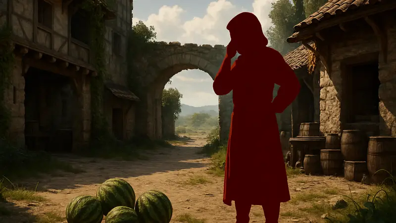 Crimson Desert расследование Жатва Жадности, пропавшие дыни в Томассо, скриншот игры