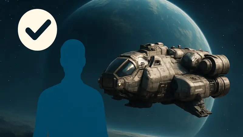 Космический корабль из Starfield на фоне планеты, символизирующий исправление ошибок на PS5.