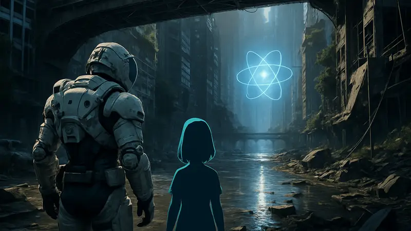 Скриншот из игры Pragmata, демонстрирующий графику с трассировкой лучей на ПК.