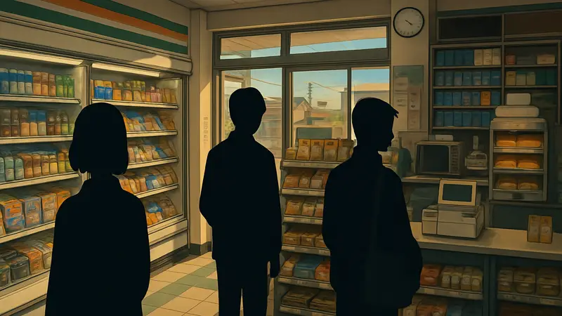 Скриншот из игры InKonbini: One Store Many Stories, японский магазинчик