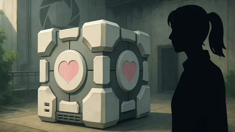 Корпус для Steam Machine в виде Companion Cube из игры Portal