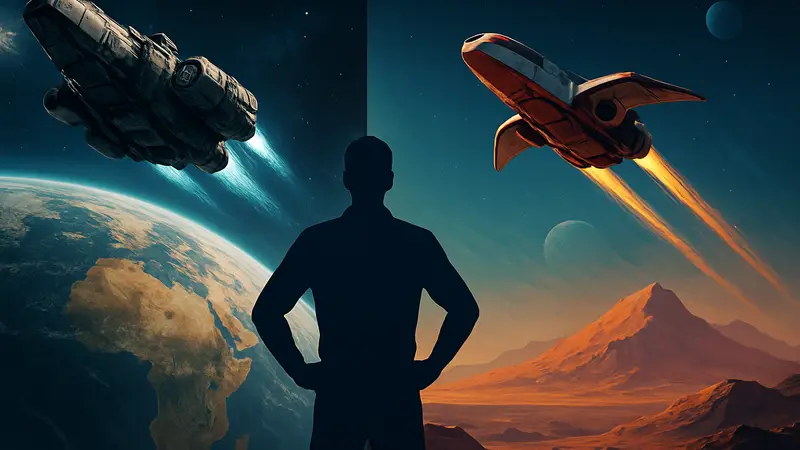 Сравнение Starfield и No Man's Sky, космические корабли над планетами, бесшовный вход в атмосферу