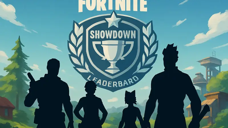Игроки Fortnite на фоне логотипа Showdown Global Leaderboard: гайд по квестам и наградам