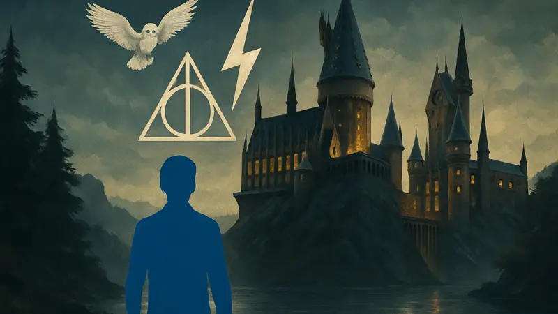 Логотип фильма «В поисках Гарри» и символика вселенной Гарри Поттера