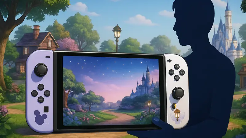 Редкая консоль Nintendo Switch 2 в дизайне Disney Dreamlight Valley