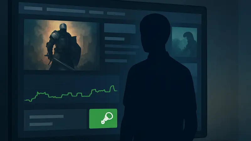 Интерфейс Steam с отображением истории цен на игры и кнопками покупки