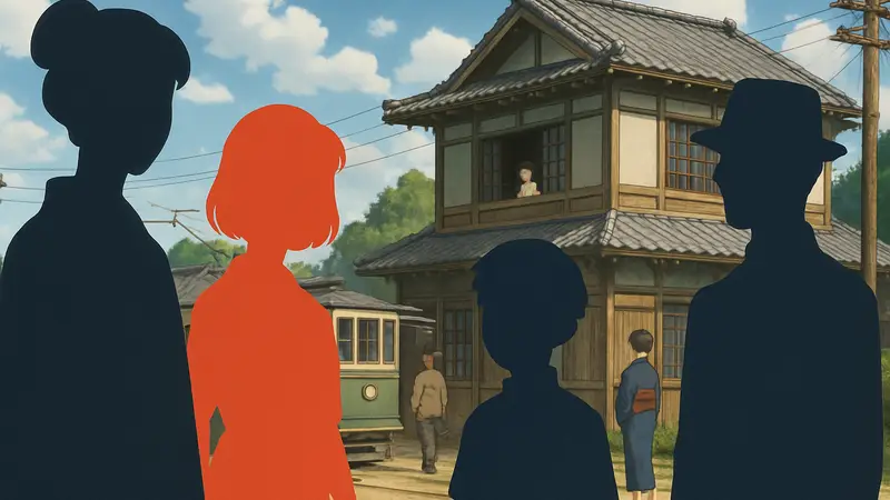Кадр из аниме Nijusseiki Denki Mokuroku с новыми персонажами и актерским составом.