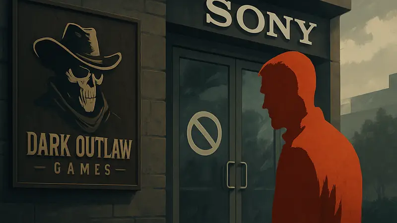 Логотип студии Dark Outlaw Games, основатель Джейсон Бланделл, закрытие игровой студии Sony
