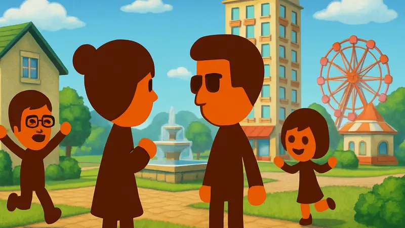 Персонажи Mii из игры Tomodachi Life: Living the Dream в игровом мире.