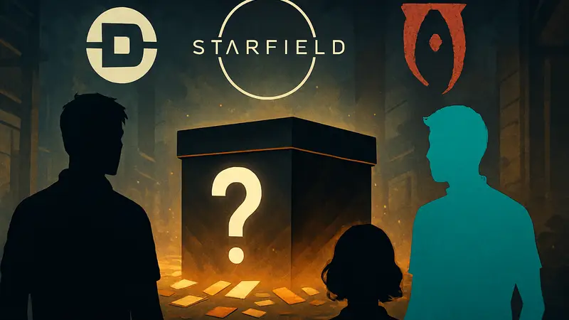 Баннер распродажи Fanatical с логотипами Bethesda, Starfield и Oblivion на фоне акции.
