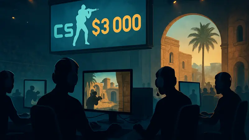 Игроки соревнуются на LAN-турнире по CS2 с призовым фондом $30 000 на Кипре
