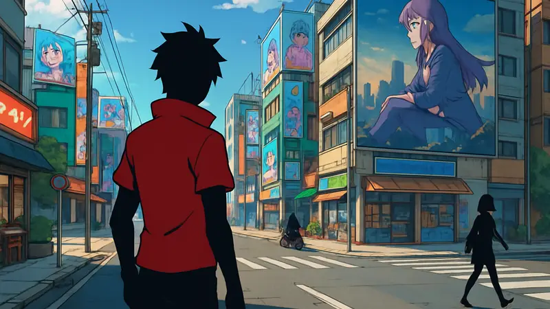 Скриншот из аниме-игры NTE в открытом мире с яркой стилизованной графикой для PS5.