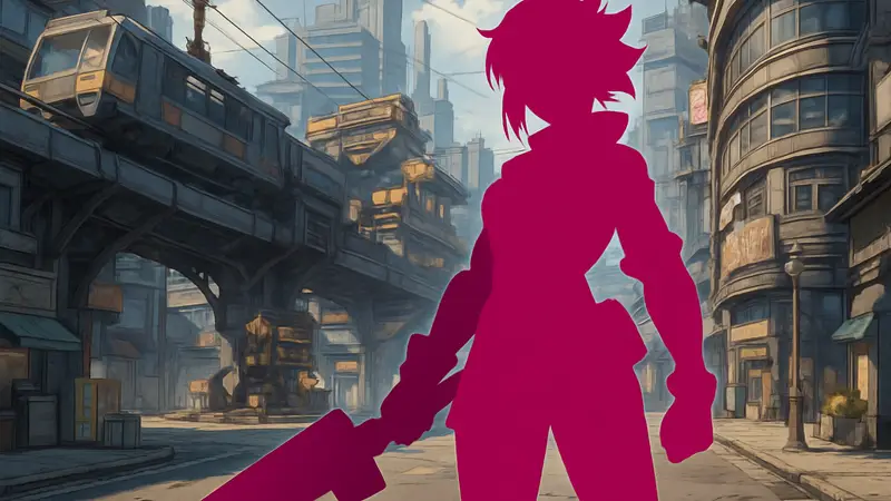 Персонаж Promeia из Zenless Zone Zero в футуристическом стиле, скриншот геймплея