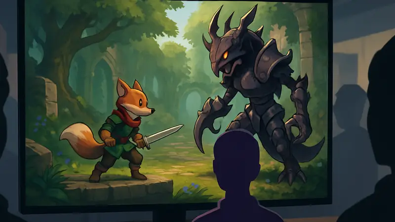 Tails of Fate: геймплей новой метроидвании на выставке PAX East. Скриншот или арт игры.