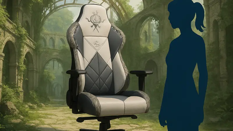 Игровое кресло в дизайне Кайн из NieR Replicant к 15-летию серии NieR.