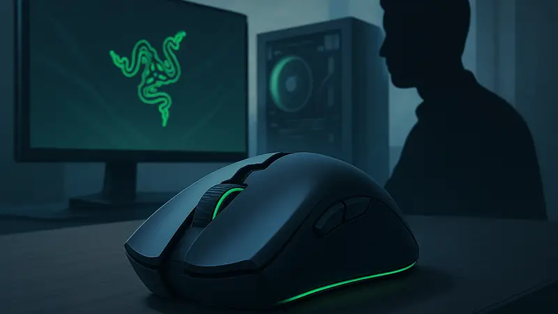 Игровая мышь Razer Cobra HyperSpeed на фоне ПК, обзор и характеристики