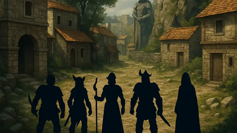 Игровой скриншот Swordflight, фэнтезийной RPG, похожей на Baldur's Gate, с персонажами D&D.