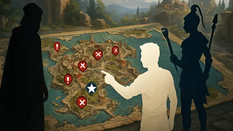 Интерактивная карта Аркса для Divinity Original Sin 2, показывающая квесты, боевые зоны и секреты финального акта.