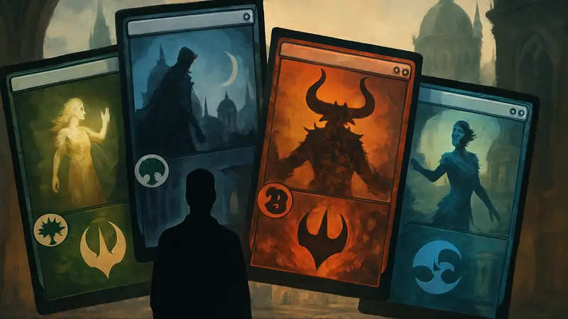 Карты Magic: The Gathering из блока Ravnica, изображающие различные гильдии