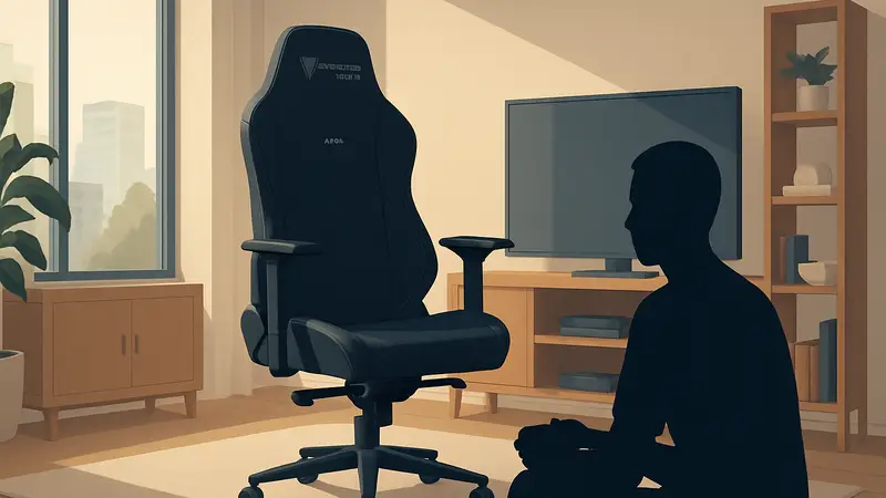 Игровое кресло Secretlab Atlas в современном интерьере.