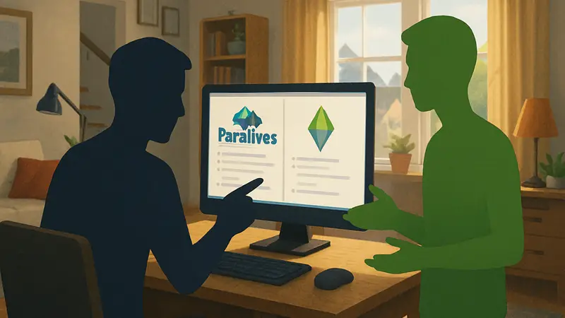 Смешные патчноуты Paralives, сравнение с юмором The Sims.