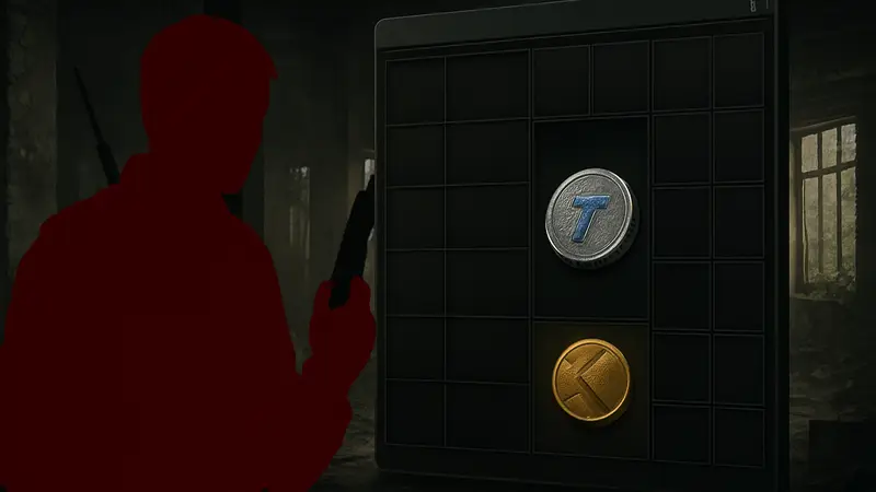 Скриншот из Escape From Tarkov, демонстрирующий предмет TarCoin в инвентаре