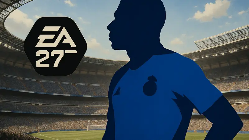 Килиан Мбаппе на обложке игры FC 27, футбольный симулятор
