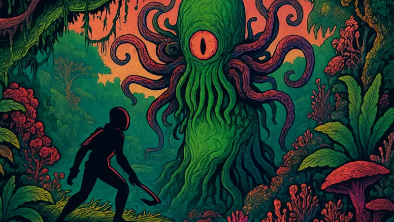 Обложка игры Ultros, метроидвания с психоделическим визуальным стилем и необычным дизайном
