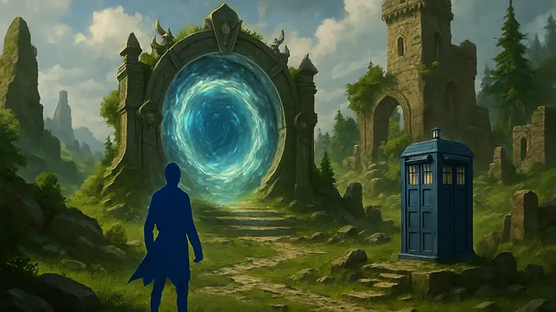 Иллюстрация «карманного измерения» из игры Heroes of Might and Magic: Olden Era с элементами фантастики.