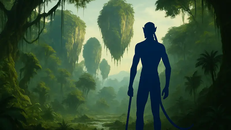 Скриншот из забытой игры Avatar от Ubisoft, джунгли Пандоры.