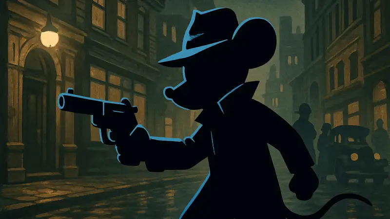Главный герой шутера MOUSE: P.I. For Hire — мышь-детектив с оружием в стиле старых черно-белых мультфильмов.