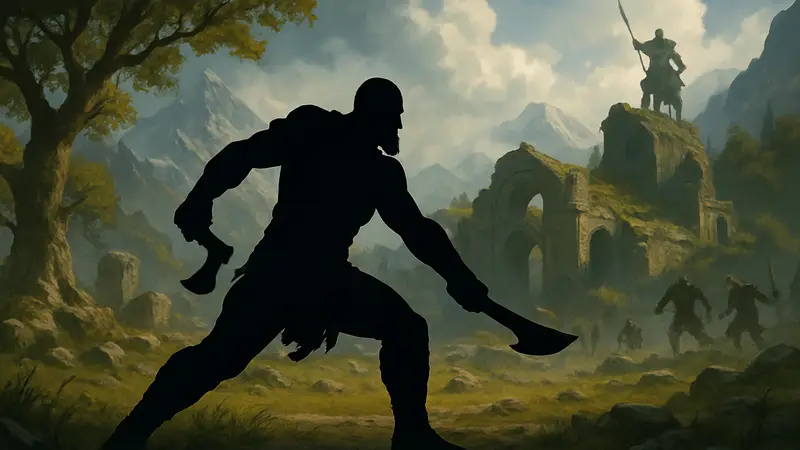 Кратос в God of War Laufey, демонстрирующий динамичный боевой стиль.