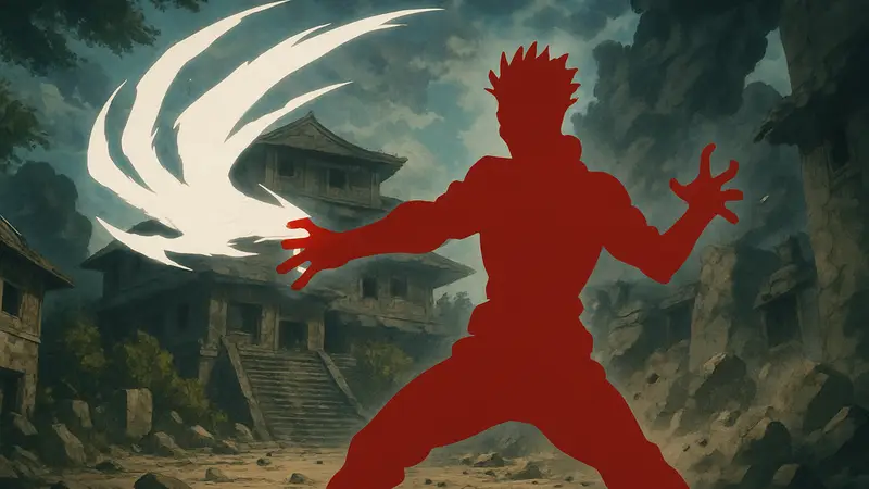 Сукуна из Jujutsu Kaisen использует одну из своих сильнейших проклятых техник.