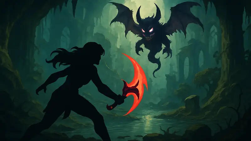 Обложка игры Doomblade, которую Epic Games Store раздаёт бесплатно.