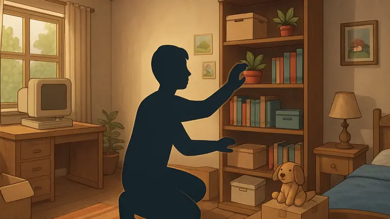 Скриншот из игры Hozy, демонстрирующий процесс декорирования комнаты с уютной атмосферой.