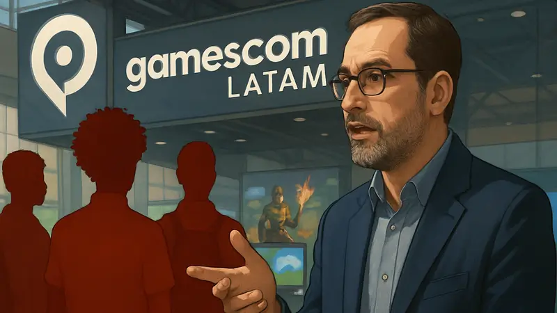Густаво Штейнберг, CEO Gamescom LATAM, обсуждающий бразильских разработчиков.