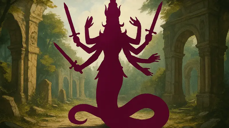 Косплей Королевы наг из Heroes of Might and Magic III, выполненный моделью Oichi. Игровая воительница.