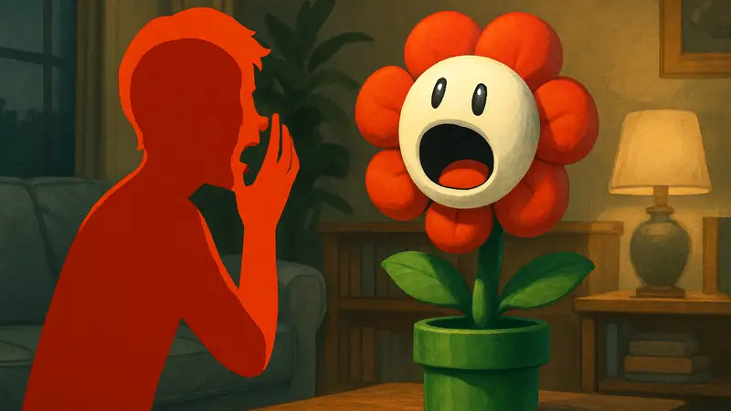 Интерактивная игрушка «Говорящий цветок» из Super Mario Bros. Wonder