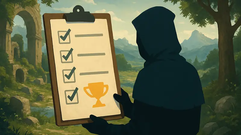 Изображение с элементами ежедневного чек-листа в игре Neverness to Everness для получения наград