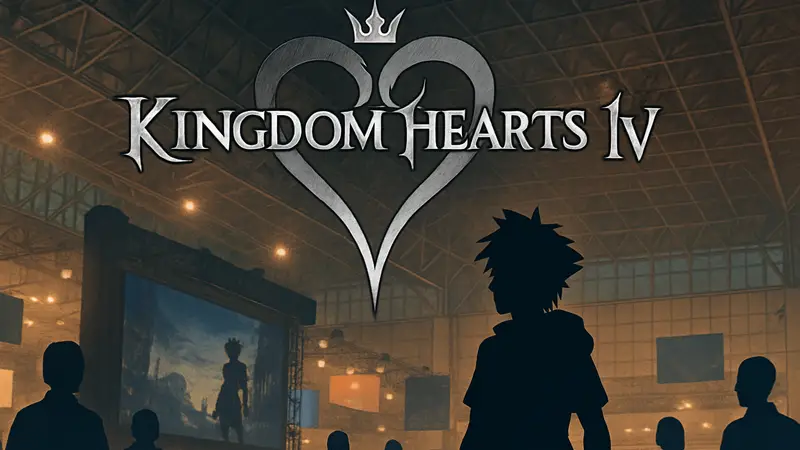 Логотип Kingdom Hearts 4 на фоне Tokyo Game Show
