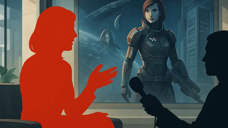 Дженнифер Хейл, голос женской Шепард из Mass Effect, на интервью
