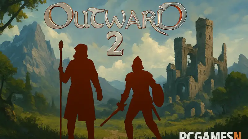 Обложка игры Outward 2, персонажи в фэнтези мире, RPG новости PCGamesN