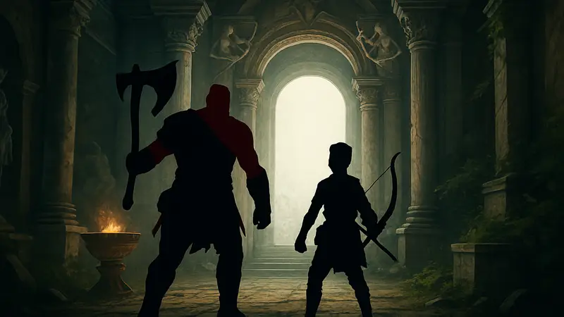 Прохождение одной из Камер Муз в игре God of War: Sons of Sparta.