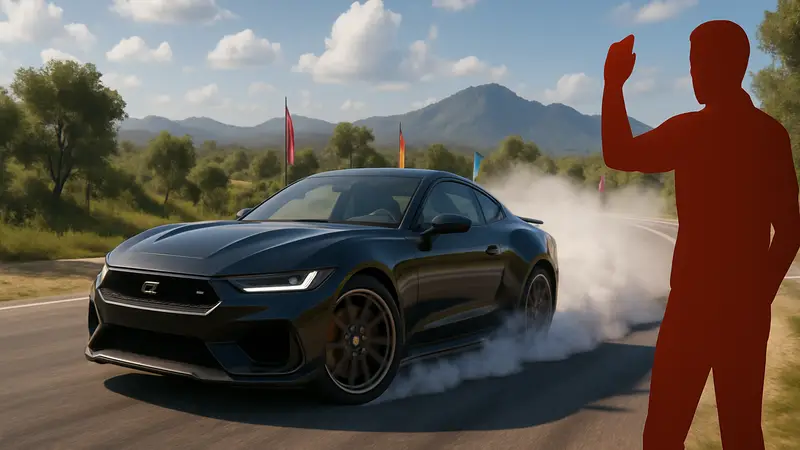 Автомобиль на трассе в Forza Horizon 6, демонстрирующий эффект навыка Lucky Escape.