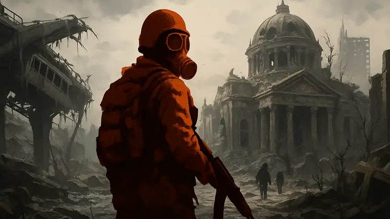 Metro 2033 Redux, обложка игры, скриншот постапокалиптического мира.