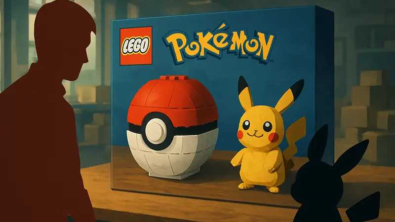 Набор LEGO Pokémon с изображением покебола и минифигурки задерживается. Обложка Game Rant.